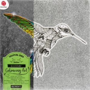 Glitter Colouring Art - Tropical Bird £2.00