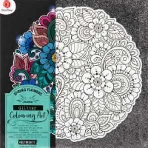 Glitter Colouring Art - Spring Flowers £2.00