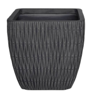 House Beautiful Roma Weave Charcoal Square Pot - 44cm £27.50