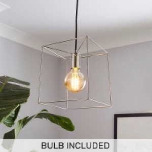 Edge 1 Light Pendant - Polished Nickel £25.00
