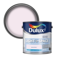 Homebase  Dulux Light & Space Matt Emulsion Paint Spring Rose - 2.5L