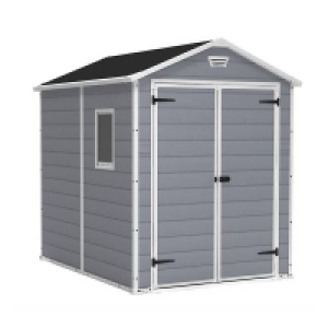Keter Manor 6 x 8ft Outdoor Garden Apex Storage Shed - Grey £740.00