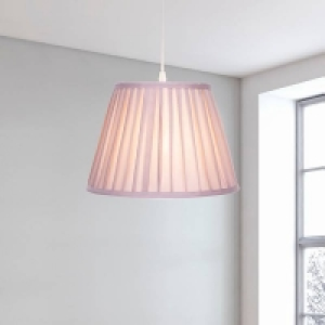 Raye Fig Pleated Taper Silk Shade - 30cm