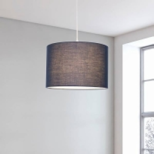 Clyde Navy Drum Shade - 30cm