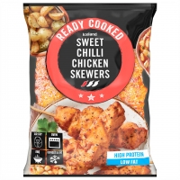 Iceland  Iceland 4pk Ready Cooked Sweet Chilli Chicken Skewers 340g
