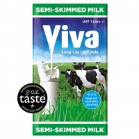 Iceland  Viva Semi-Skimmed Long-Life Milk 1L