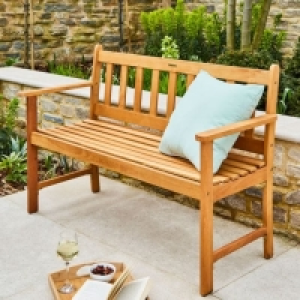 RobertDyas  Lamu 2 Seater Eucalyptus FSC Wooden Bench