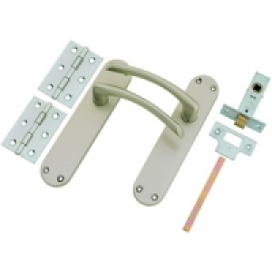 Wickes Sofia Latch Handle Set Satin Nickel