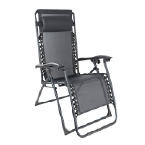 Grey Reclining Sun Lounger