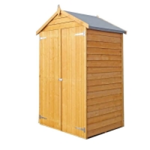 Shire 4 x 3ft Overlap Double Door Garden Tool Shed