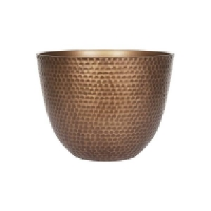 Suva Hammered Pot Bronze - 31cm £7.50