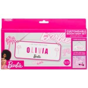 BMStores  Barbie Customisable Room Sign Set