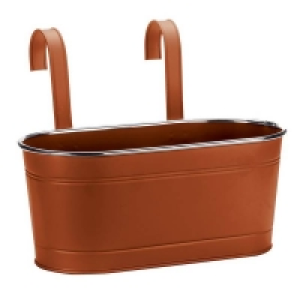12in Fence and Balcony Hanging Planter - Terracotta £5.00