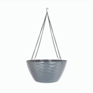 Wave Hanging Basket Charcoal - 35cm £7.50