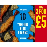 Iceland  Iceland 10 Tempura King Prawns 130g