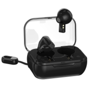 Air4 True Wireless Earbuds with Charging Case - Black