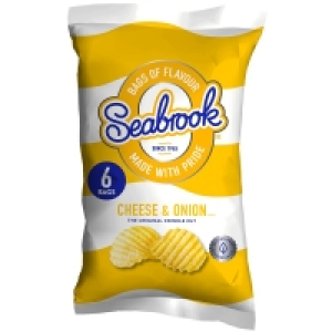 Seabrook Crisps 6pk - Cheese & Onion £1.00