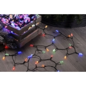 100 LED Diamond Outdoor String Light Multicoloured 5.5m £14.99