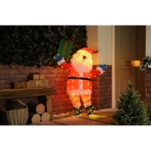 LED Christmas Santa With Present - 115cm £149.99