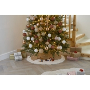 99cm Christmas Tree Skirt Fabric Light Brown £24.99