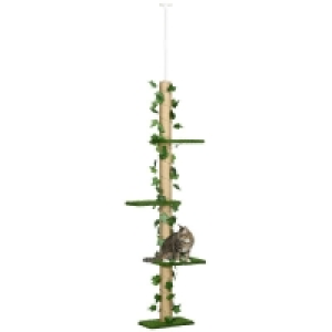PawHut 242cm Adjustable Floor-To-Ceiling Cat Tree £39.99