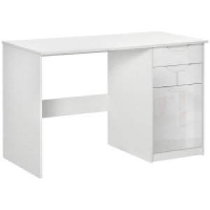 Homcom High Gloss Computer Desk with Drawers £139.99