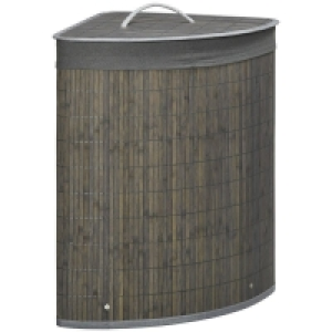 Homcom Bamboo Laundry Basket With Lid £22.49