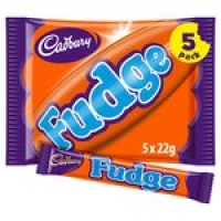 Morrisons  Cadbury Fudge Chocolate Bar 5 Pack Multipack 