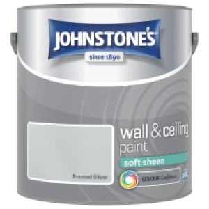 Johnstones Paint Soft Sheen Emulsion - Frosted Silver 2.5L £12.00