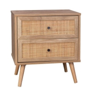 Kubu Rattan 2 Drawer Bedside Table £47.00