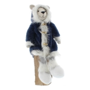 Polar Bear Christmas Decoration White & Blue - 53cm £14.99