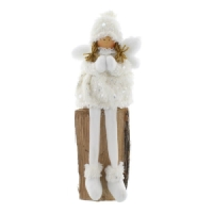 Angel Christmas Decoration White & Silver - 41cm £9.99