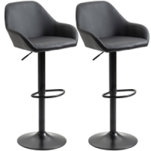 Homcom Adjustable Bar Stools Set Of 2 £99.99