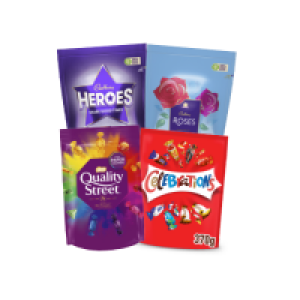 SuperValu  Cadbury Heroes, Roses, Quality Street & Celebrations Pouches