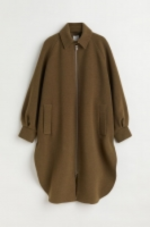 Oversized wool-blend coat £96.00