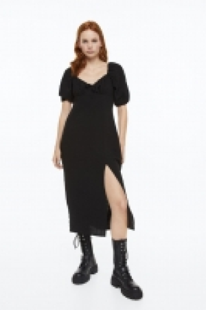 Balloon-sleeved crêpe dress £12.00
