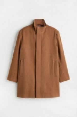 Wool-blend funnel-collar coat £47.00