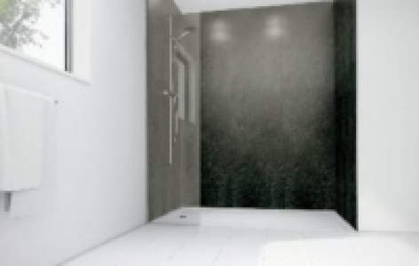 Mermaid Lead Laminate Single Shower Panel 2400mm x 585mm