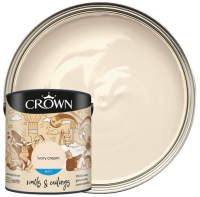 Wickes  Crown Matt Emulsion Paint - Ivory Cream - 2.5L