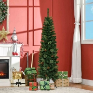 5ft Slim Pencil Christmas Tree Artificial - Slim 412 Tips £24.99