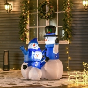 Snowman Family Inflatable Christmas Decoration - 120cm £32.49