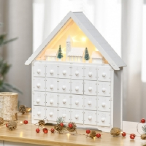 House Advent Calendar Christmas Decoration White - 42cm £34.99