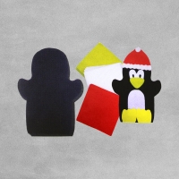 InExcess  Christmas Penguin Felt Puppet Craft Kit - Makes 30
