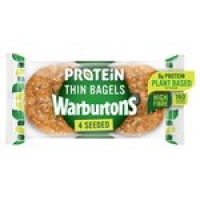 Morrisons  Warburtons Seeded Protein Thin Bagels