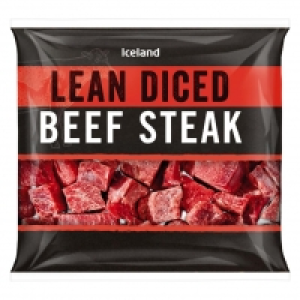 Iceland  Iceland Lean Diced Beef Steak 350g