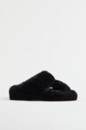 Faux fur slippers £11.00