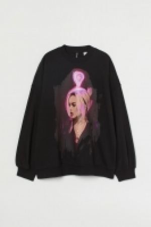 Oversized printed sweatshirt £15.00