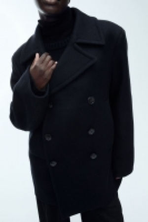 Oversized wool-blend coat £176.00