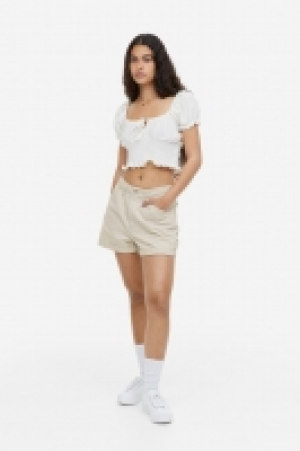 High-waisted cargo shorts £11.00