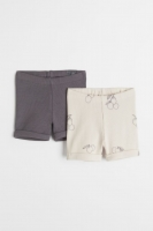 HM  2-pack ribbed shorts